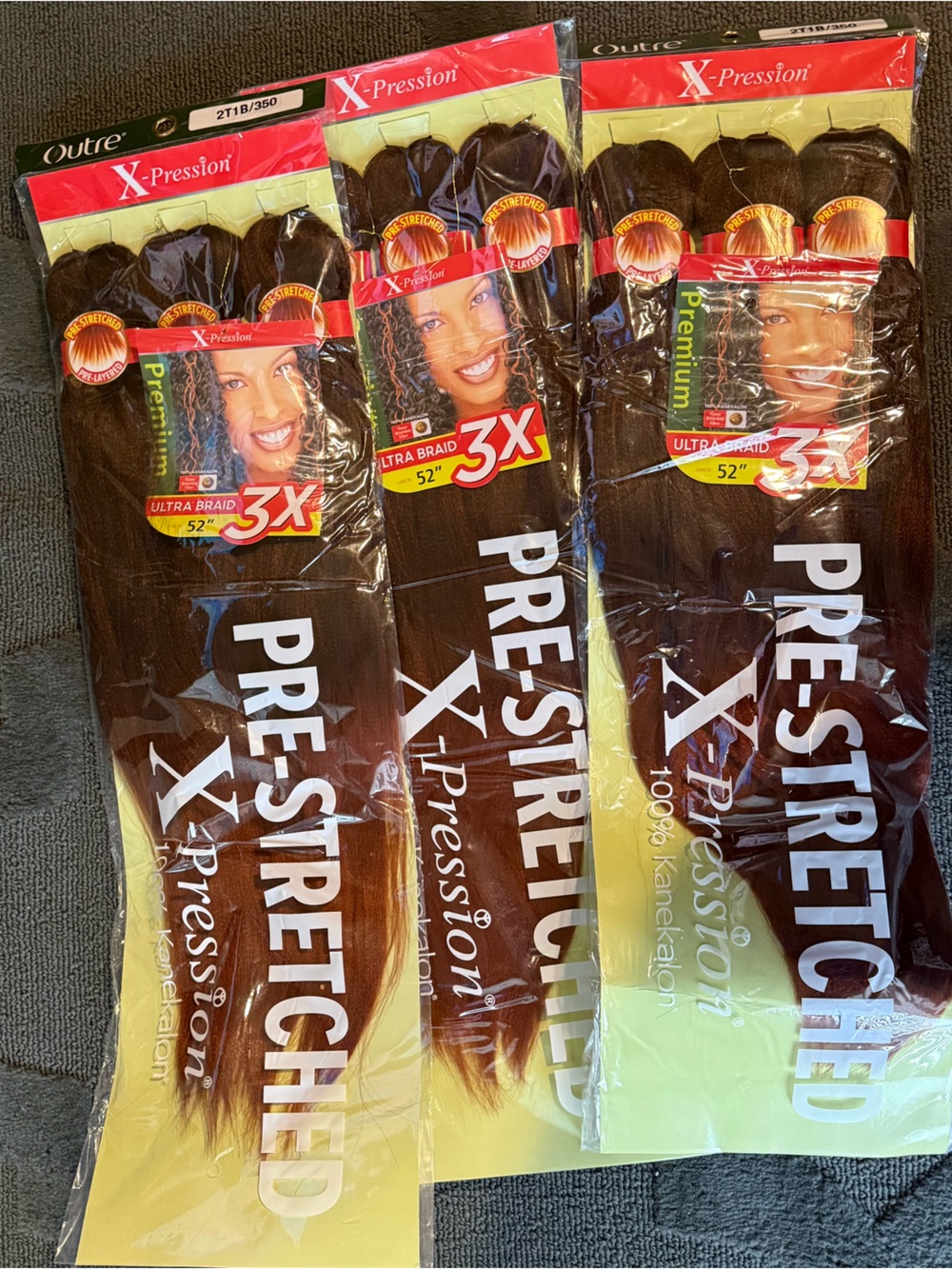 X-Pression Pre-Stretched Ultra Braid Hair - Natural Black (2/1B/350)